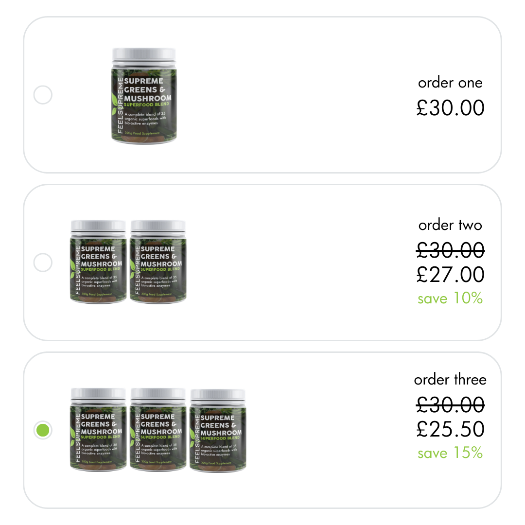 Supreme Greens And Mushroom Superfood Blend