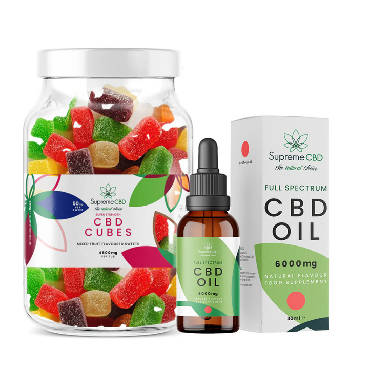 EXCLUSIVE: Super Strength CBD Bundle: 6000mg CBD Oil with FREE 4800mg Gummies