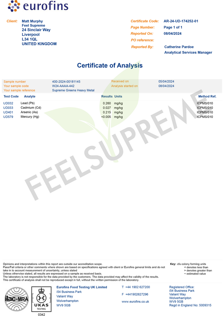 Supreme Greens And Mushroom Superfood Blend