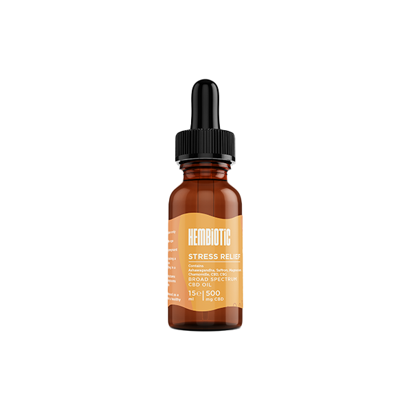 Hembiotic 500mg Broad-Spectrum Functional CBD Oil - 15ml