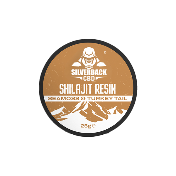 silverback cbd shilajit resin with seamoss and turkey tail