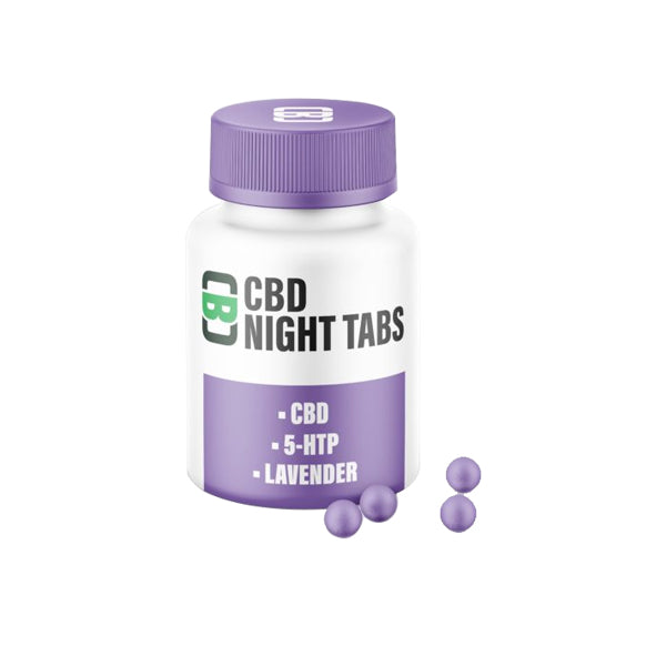 CBD night tablets with 5-HTP and lavender