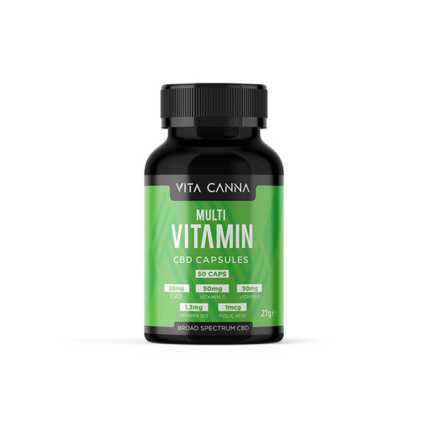 Vita Canna 1000mg Broad Spectrum CBD Vegan Capsules - 50 Caps